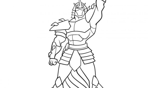 Шреддер Черепашки ниндзя раскраска