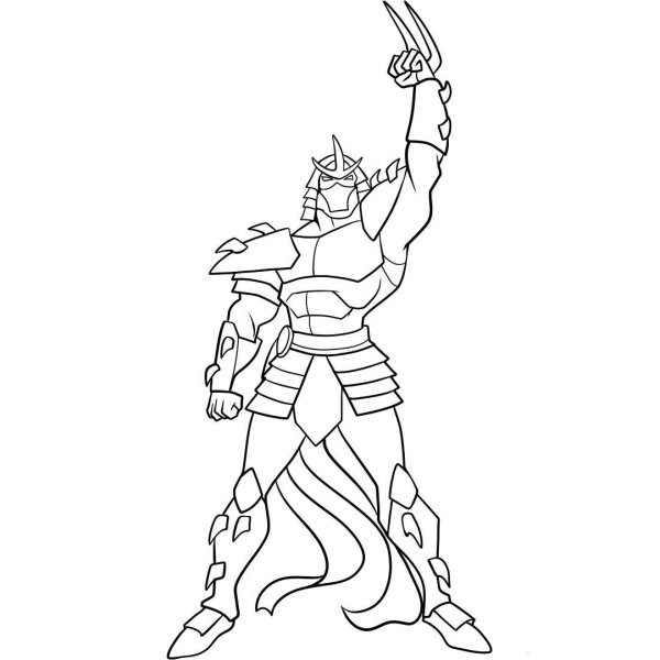 Раскраска Шредера из черепашек ниндзя