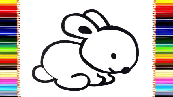 Зайчик эскиз легкий