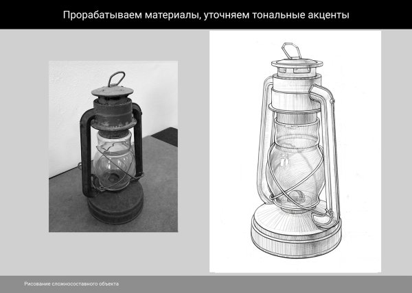 Керосиновая лампа карандашом