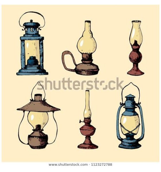 Керосиновая лампа карандашом