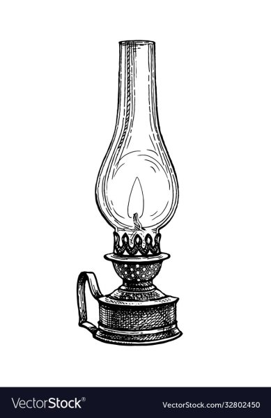 Керосиновая лампа карандашом