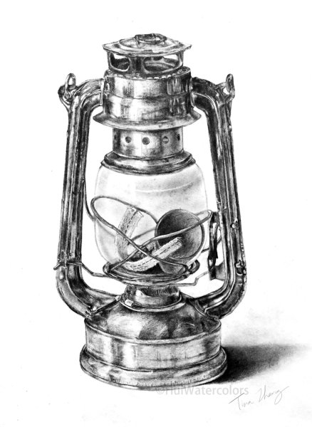 Керосиновая лампа тату эскиз