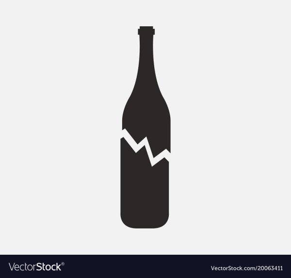 Разбитая бутылка иконка
