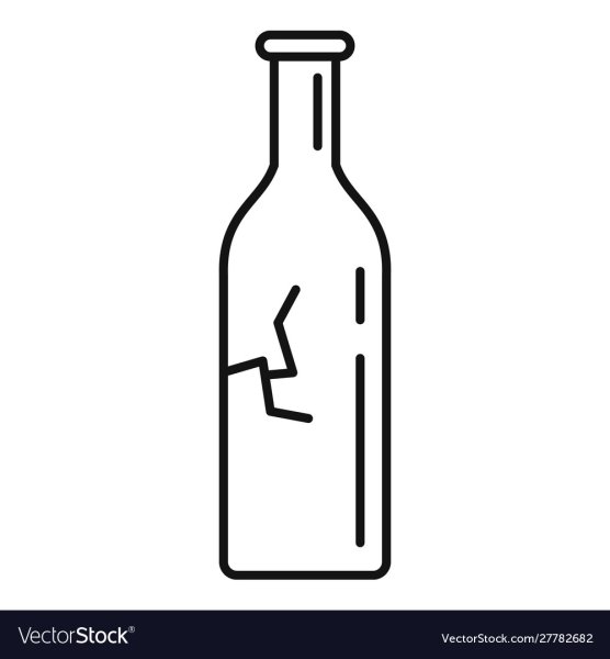 Разбитая бутылка иконка