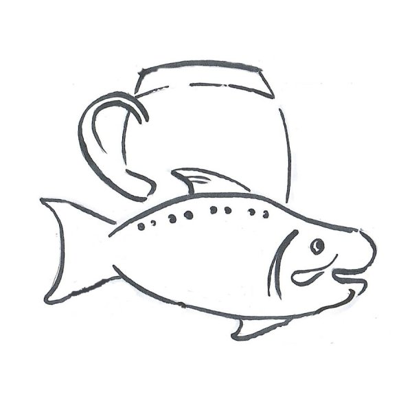 Сушеная рыба логотип