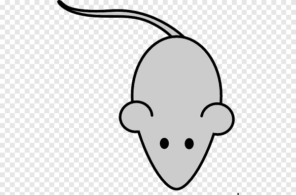 Мышка трафарет для детей