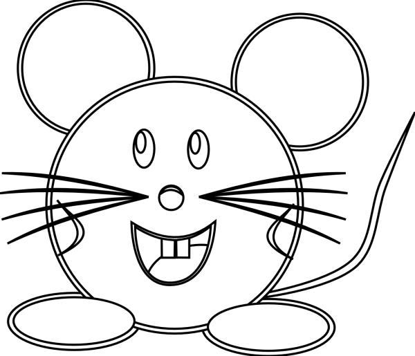 Мышка рисунок карандашом