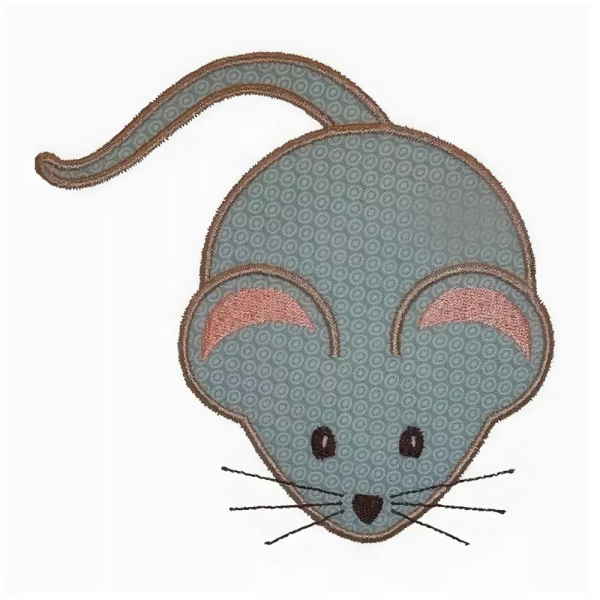 Маска мышки из фетра