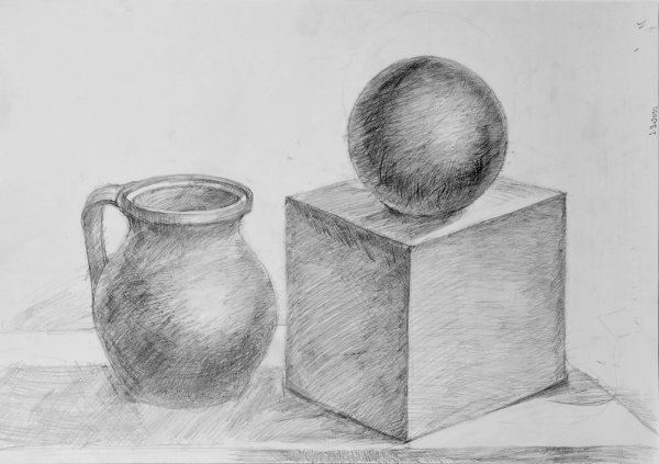 Натюрморт карандашом