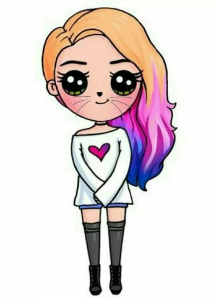 Срисовки девочек для детей