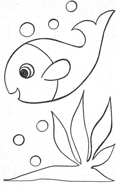 Трафареты для аппликации для детей