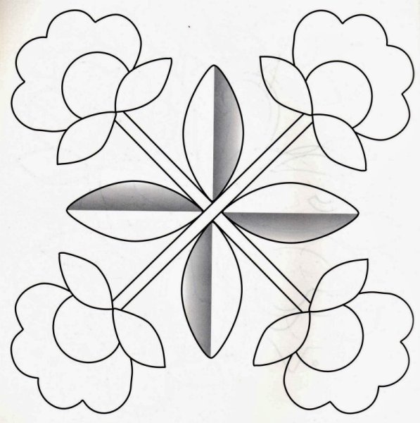 Аппликация цветы из бумаги шаблоны