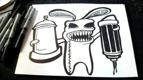 Прикольные рисунки баллончиком легкие