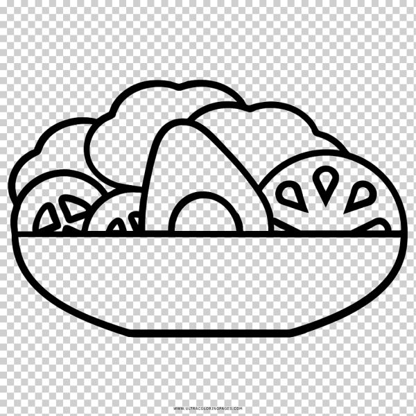 Салат раскраска для детей