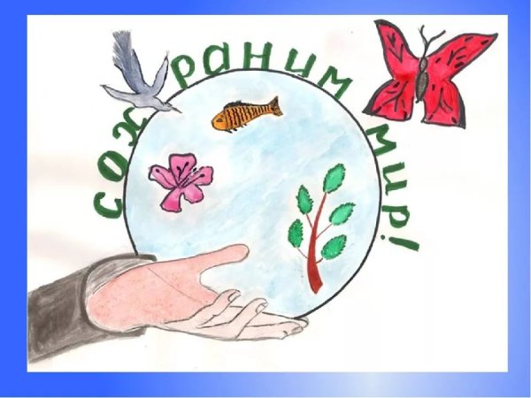 Плакат берегите растения