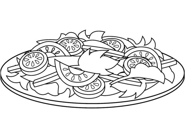 Стикер салат