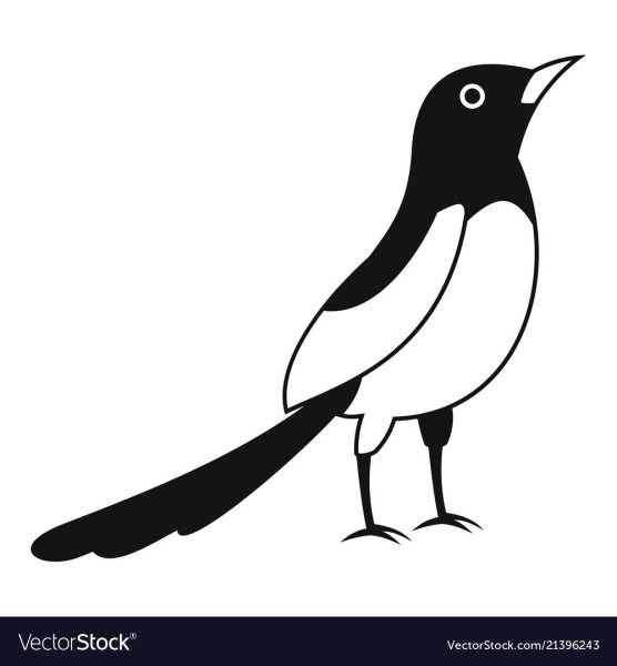 Стилизованная сорока