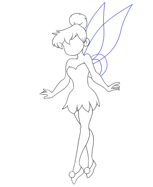 Поэтапное рисование феи