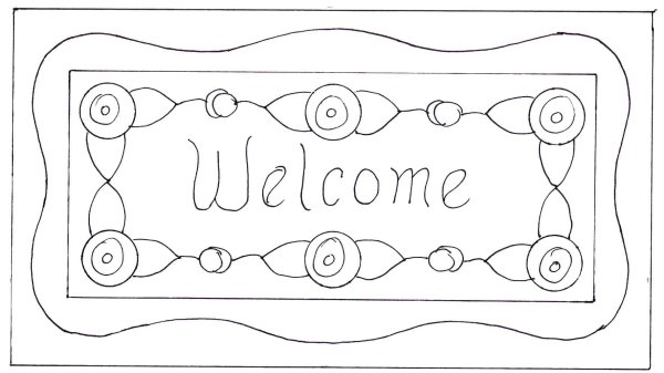 Ковер раскраска для детей