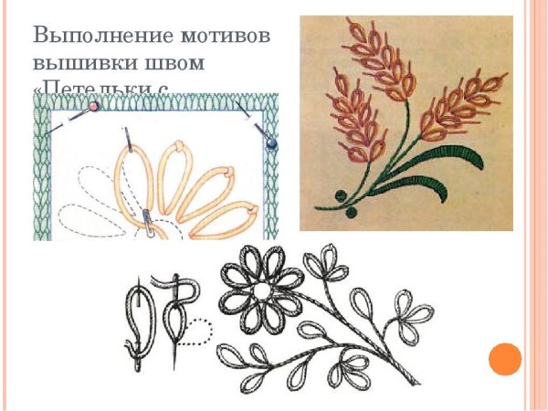 Простая вышивка для детей стежками