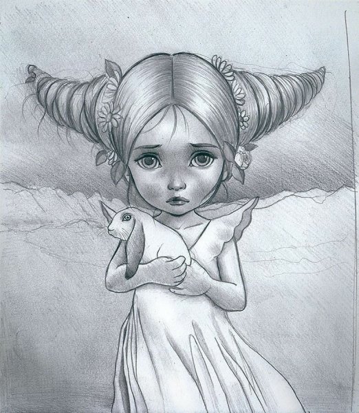 Эльф карандашом