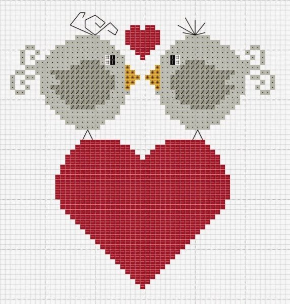 Простые схемы для вышивания крестиком