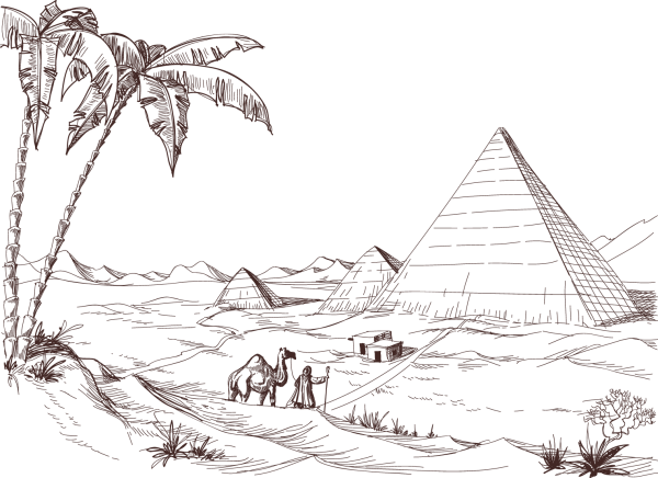 Египет рисунки карандашом
