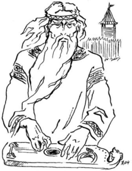 Иллюстрация к былине Садко раскраска