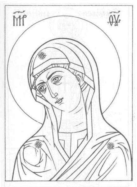 Прориси икон Святая Марина