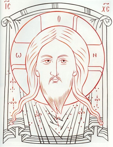 Икона Семистрельная прорись