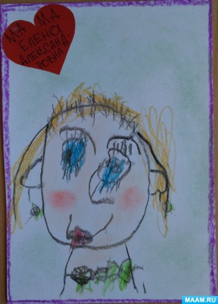Рисунок маме на день матери