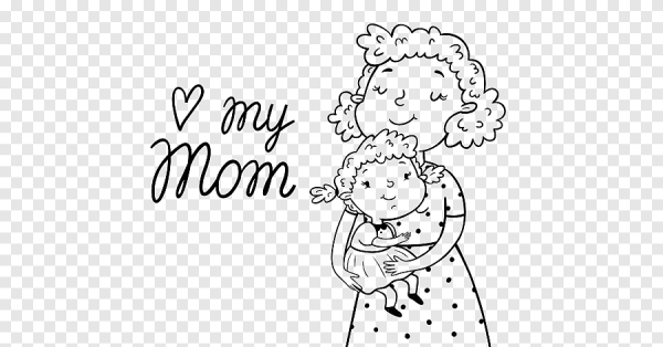 Детский рисунок ко Дню матери