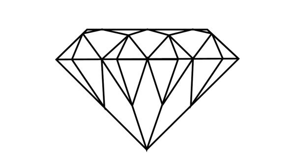Алмаз рисунок карандашом