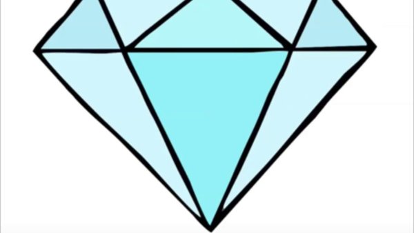 Бриллиант рисунок карандашом