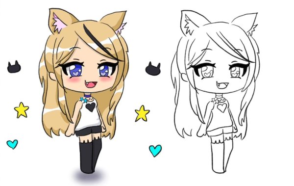 Рисунки для срисовки гача клуб