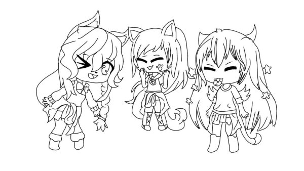 Разукрашка гачи лайф