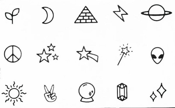 Маленькие лёгкие рисунки