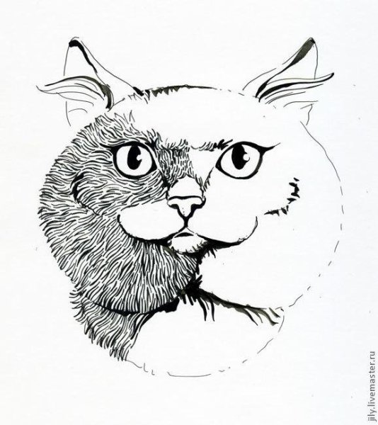 Рисунки тушью