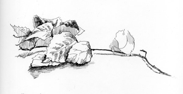 Архитектура тушью