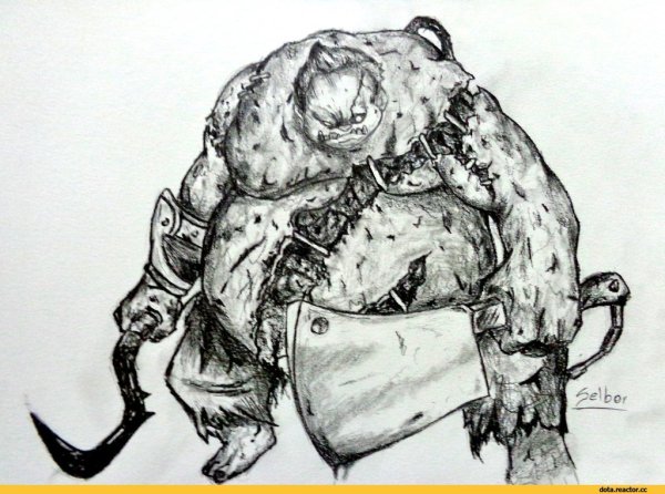 Pudge Dota 2 для рисования