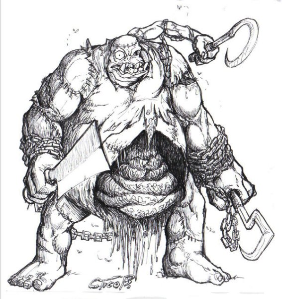 Pudge нарисованный легкий