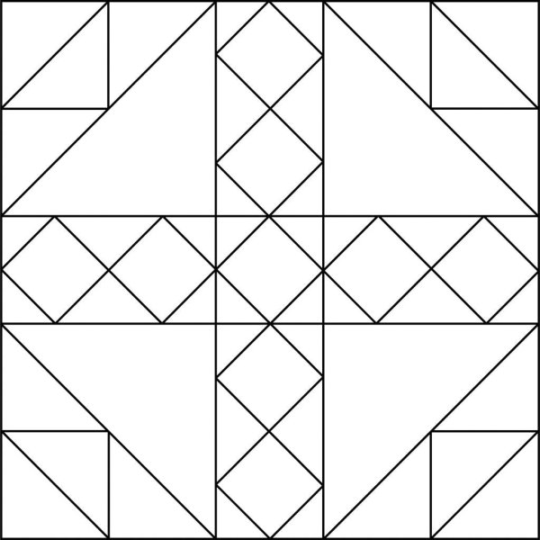 Геометрический орнамент в полосе