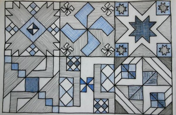 Вычерчивание геометрического орнамента.