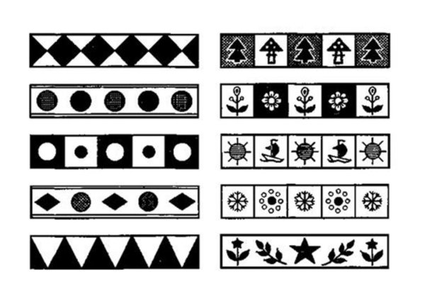 Геометрический узор в квадрате