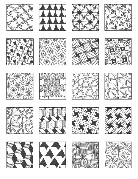 Геометрический орнамент в круге