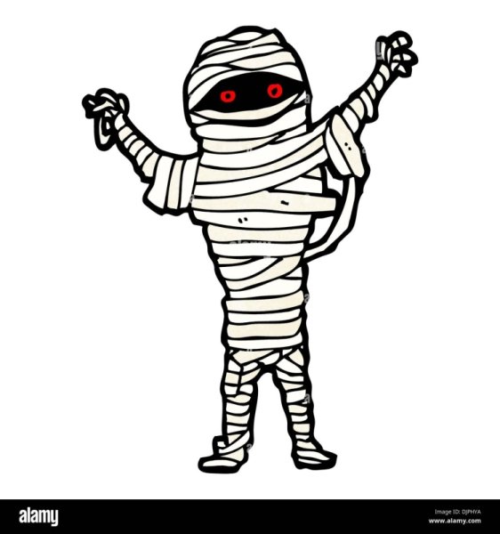 Мумия рисунок для детей