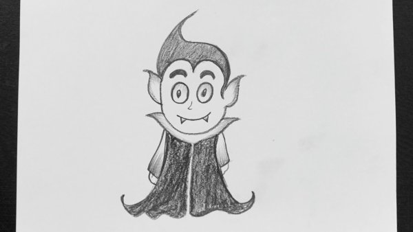 Вампир карандашом легкий