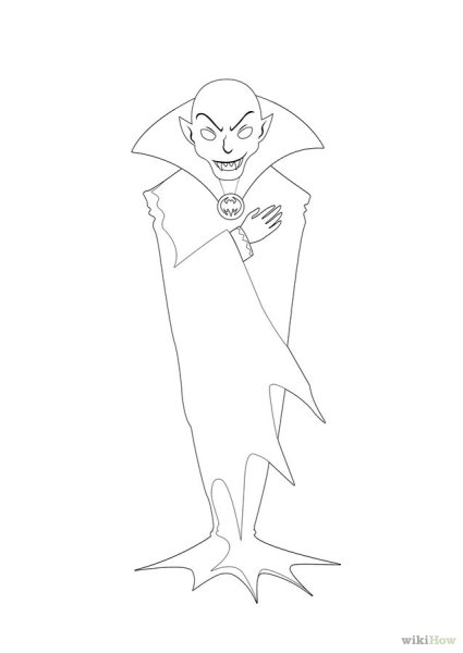 Нарисовать Дракулу