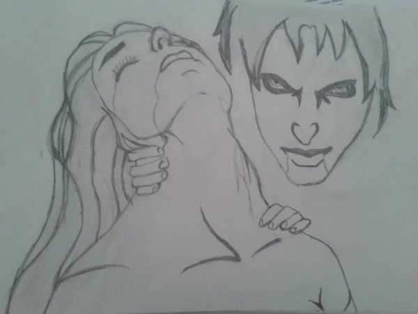 Вампир рисунок карандашом